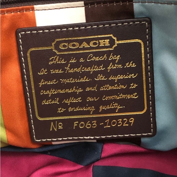 Coach Black Leather Fold-over Flap Turn-lock Hobo Shoulder Purse Bag - Picture 11 of 13